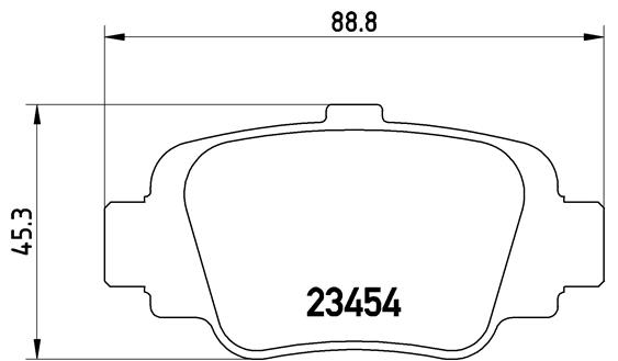 A.B.S. P 56 032 BREMBO Bremsbelagsatz, Scheibenbremse